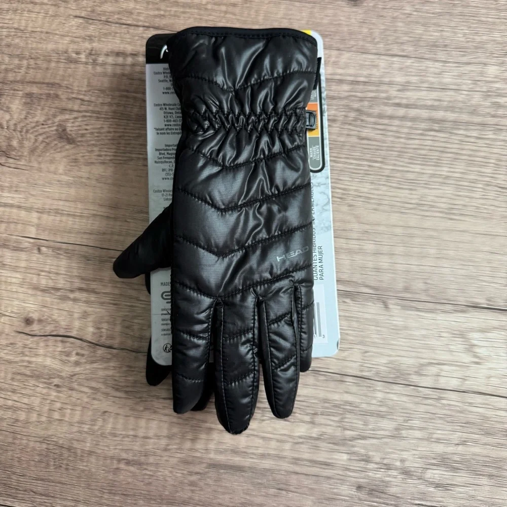 Head Women’s Black Waterproof Hybrid Gloves